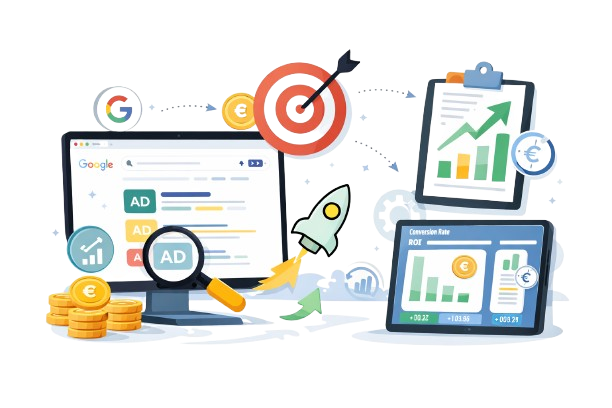 Illustration SEA Google Ads